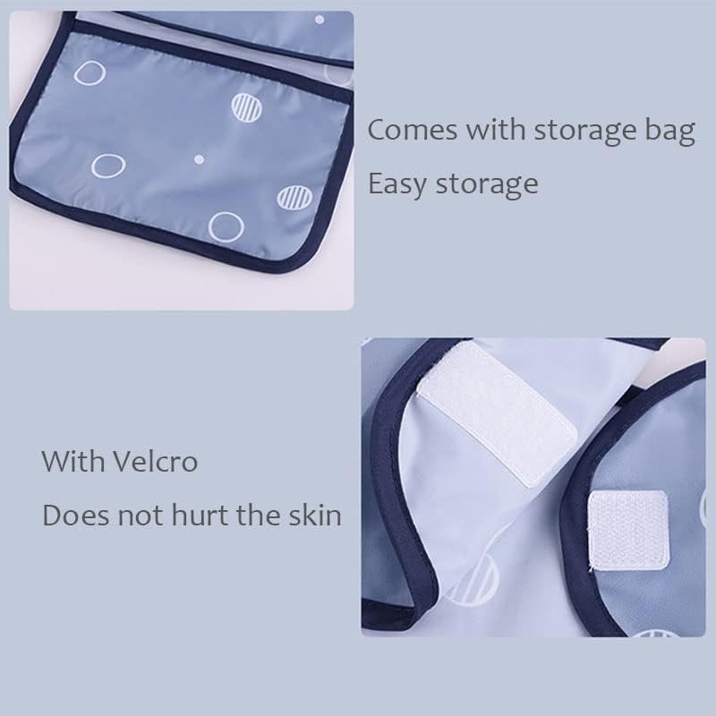 MOTEERLLU Coverall Baby Feeding Bib for Eating,Long Sleeves Bib Attaches to Highchair and Table,Weaning Bibs - Image 5